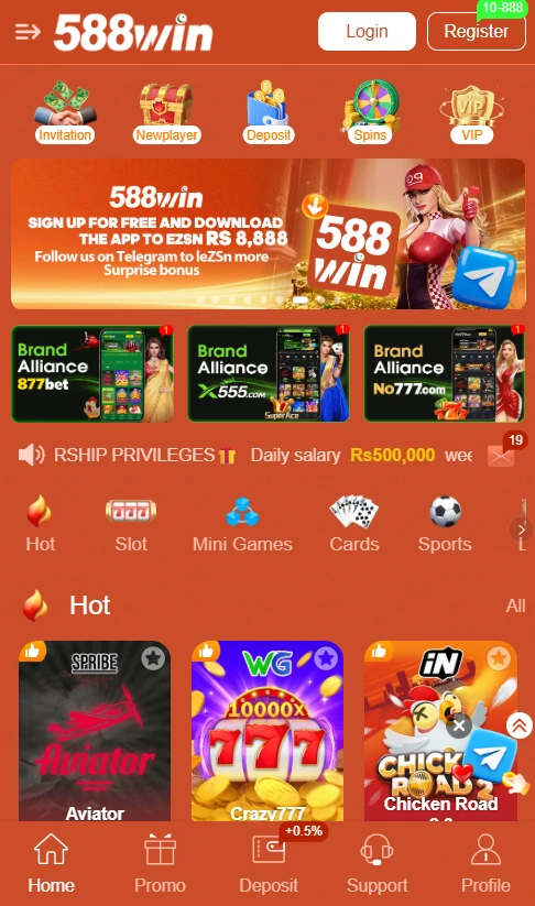 588 win Game
